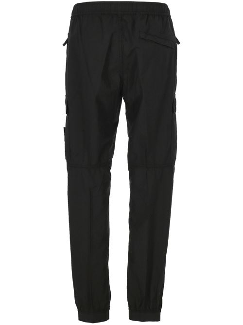 Black elasticated pants STONE ISLAND | 153100031S0003V0029